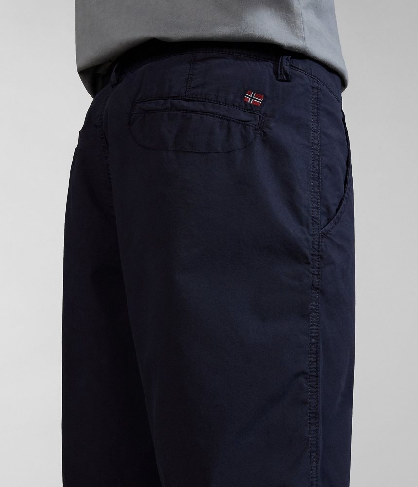 Napapijri Nakuru Bermuda Shorts Korte Broek Heren Donkerblauw | AQYHNXZ-32