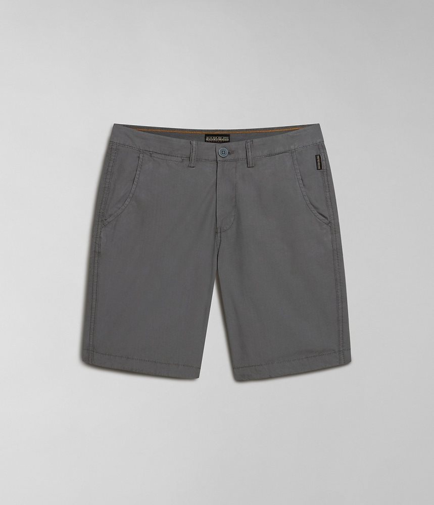 Napapijri Nakuru Bermuda Shorts Korte Broek Heren Grijs | XPDTZUJ-68