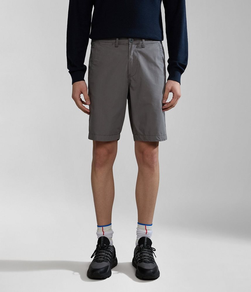 Napapijri Nakuru Bermuda Shorts Korte Broek Heren Grijs | XPDTZUJ-68