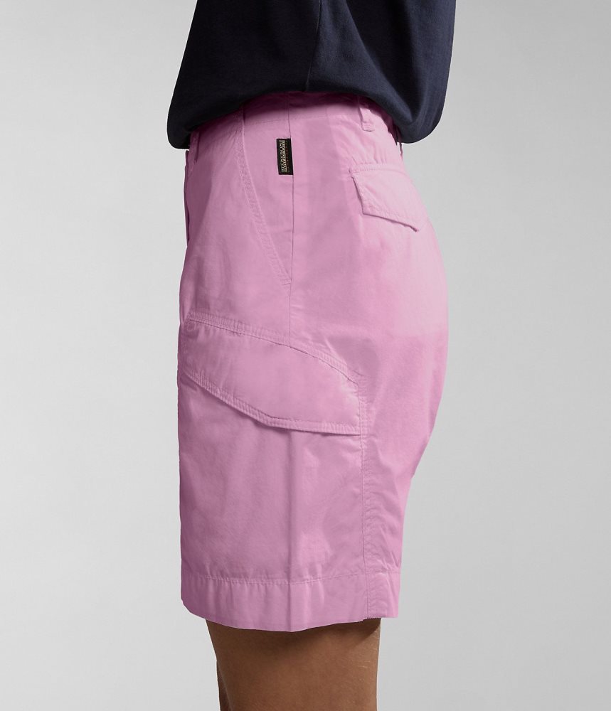 Napapijri Narin Bermuda Shorts Korte Broek Dames Roze | VLSRAYJ-84