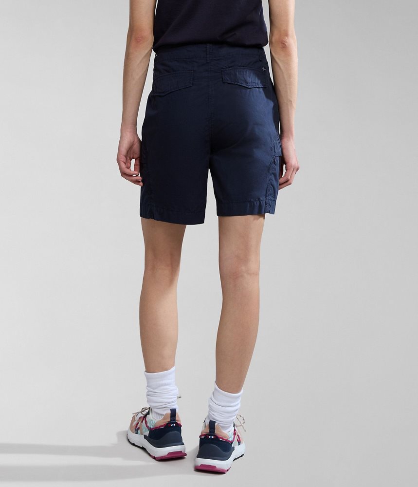 Napapijri Narin Bermuda Shorts Korte Broek Dames Donkerblauw | SWKPXUA-56
