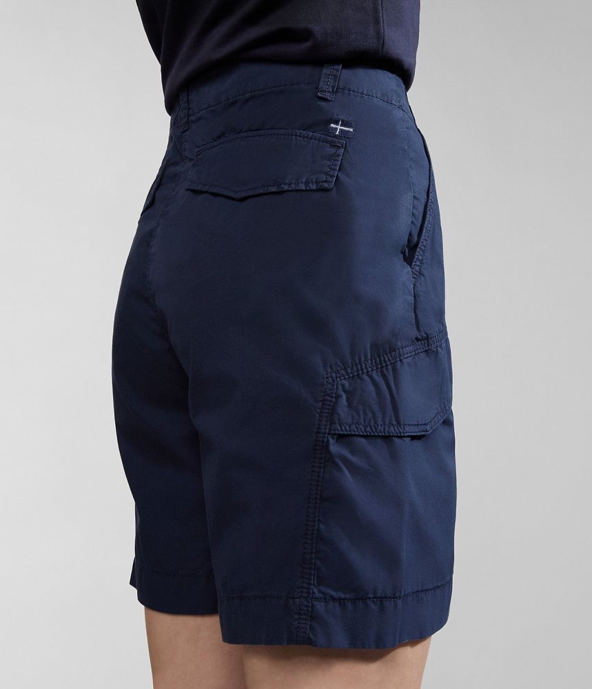 Napapijri Narin Bermuda Shorts Korte Broek Dames Donkerblauw | SWKPXUA-56