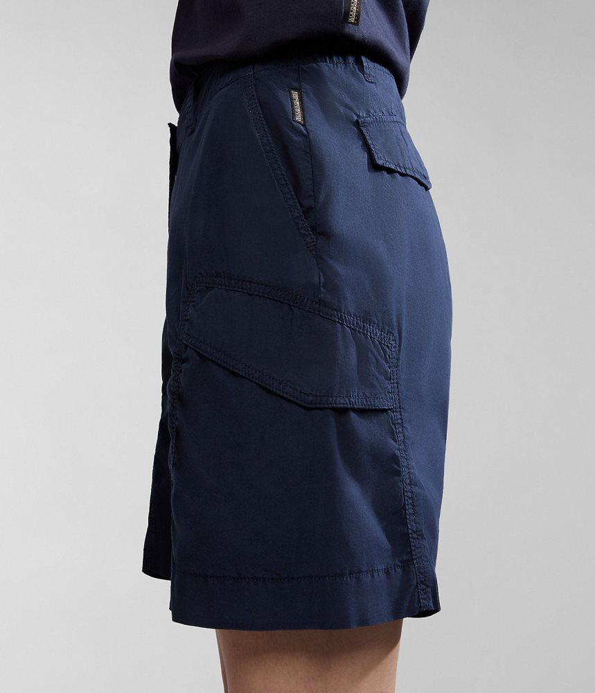 Napapijri Narin Bermuda Shorts Korte Broek Dames Donkerblauw | SWKPXUA-56