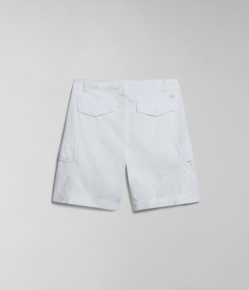 Napapijri Narin Bermuda Shorts Korte Broek Dames Wit | MAOXSHR-30
