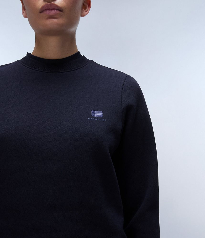 Napapijri Nina Winter Sweatshirt Sweatshirts Dames Donkerblauw | NEHKFIC-51