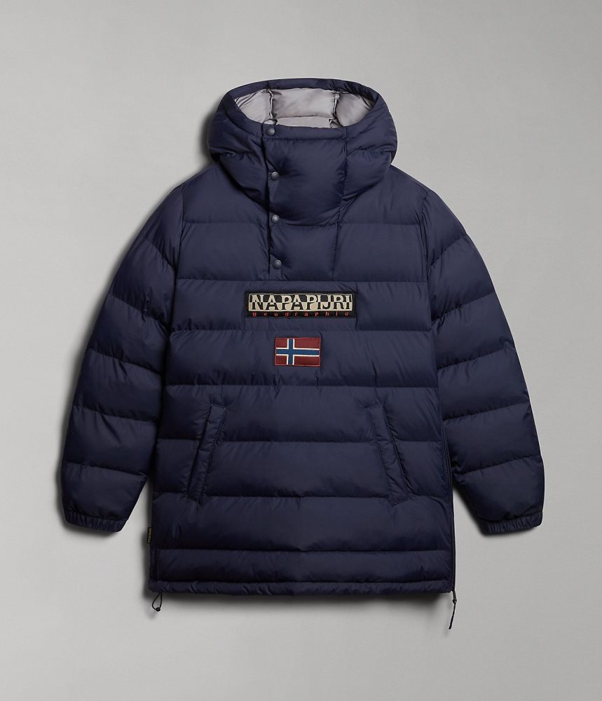 Napapijri Northfarer Puffer Anorak Puffer Jas Dames Donkerblauw | DBFGACT-70