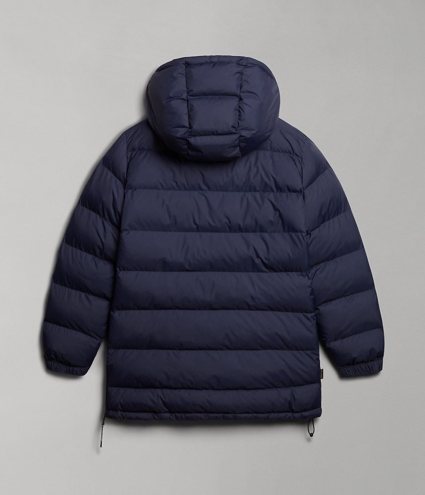 Napapijri Northfarer Puffer Anorak Puffer Jas Dames Donkerblauw | DBFGACT-70