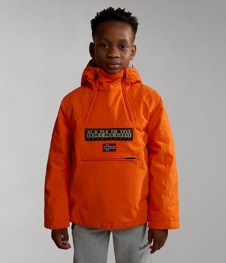 Napapijri Northfarer Winter Anorak Jacket (4-16 YEARS) Anoraks Kinderen Oranje Rood | SIDTANX-03