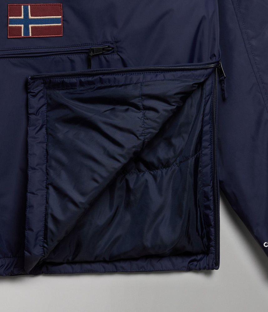 Napapijri Northfarer Winter Anorak Jacket Anoraks Heren Donkerblauw | PRUJWIX-72