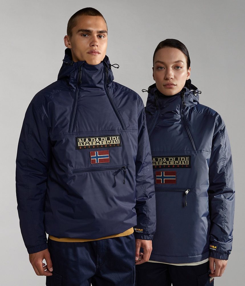 Napapijri Northfarer Winter Anorak Jacket Anoraks Heren Donkerblauw | PRUJWIX-72