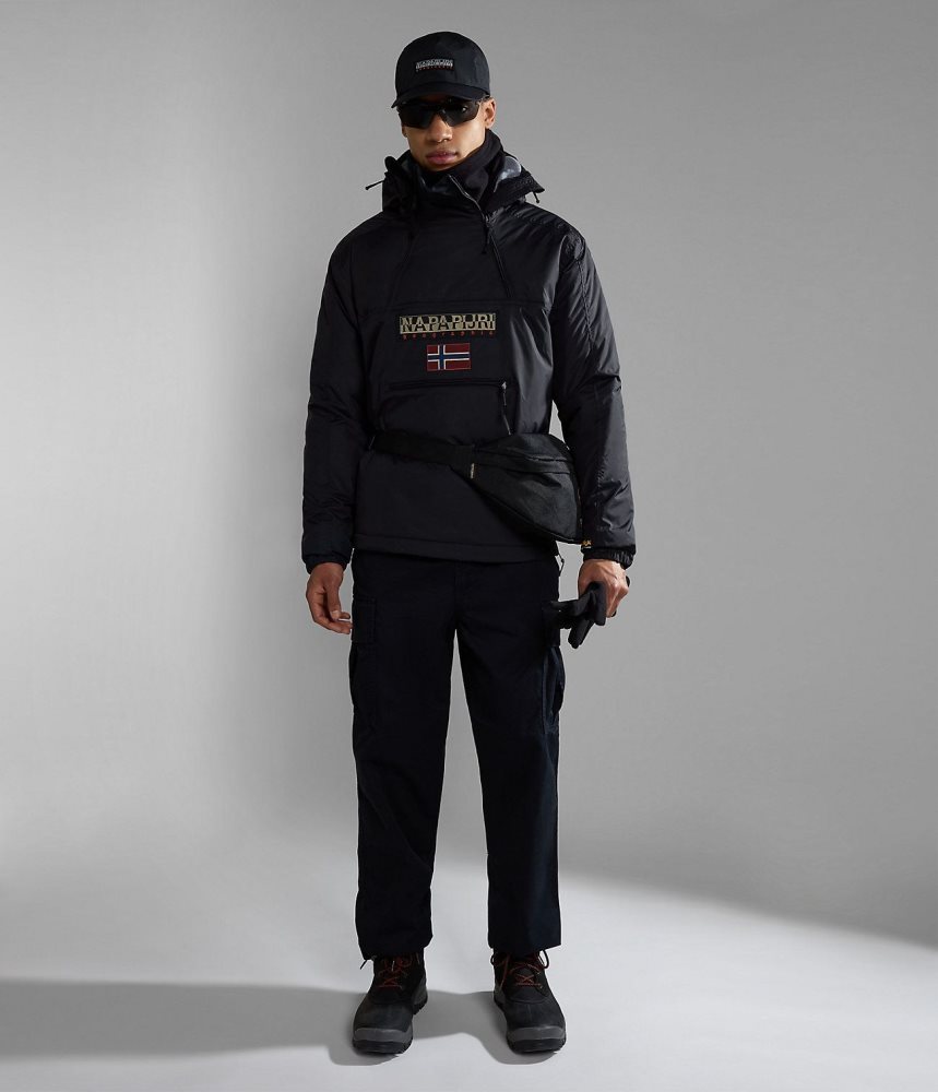 Napapijri Northfarer Winter Anorak Jacket Anoraks Heren Zwart | ZBSNAVO-28