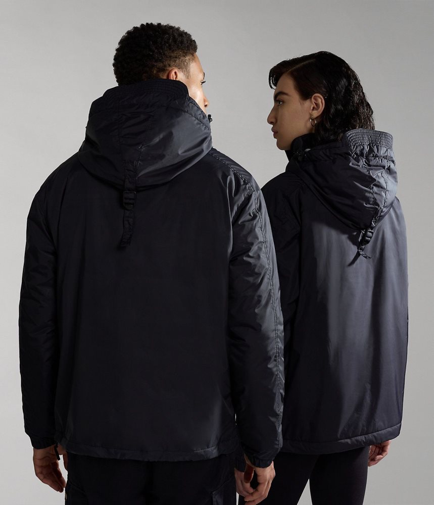 Napapijri Northfarer Winter Anorak Jacket Anoraks Heren Zwart | ZBSNAVO-28