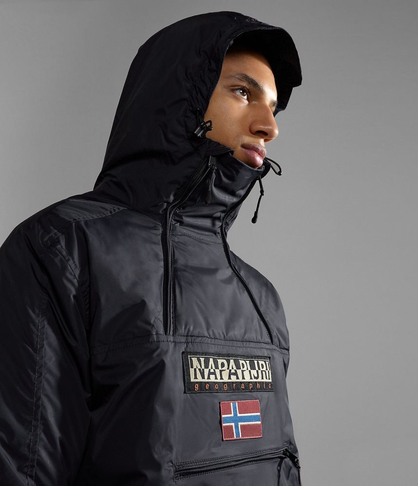 Napapijri Northfarer Winter Anorak Jacket Anoraks Heren Zwart | ZBSNAVO-28