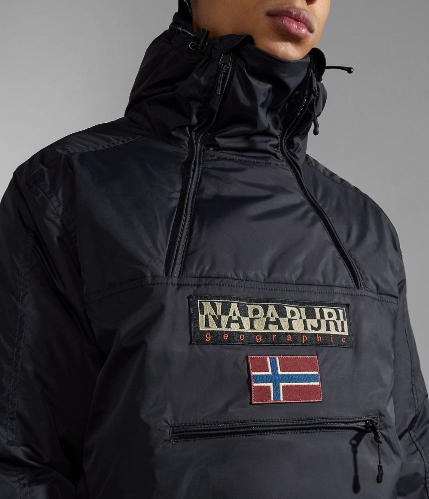 Napapijri Northfarer Winter Anorak Jacket Anoraks Heren Zwart | ZBSNAVO-28