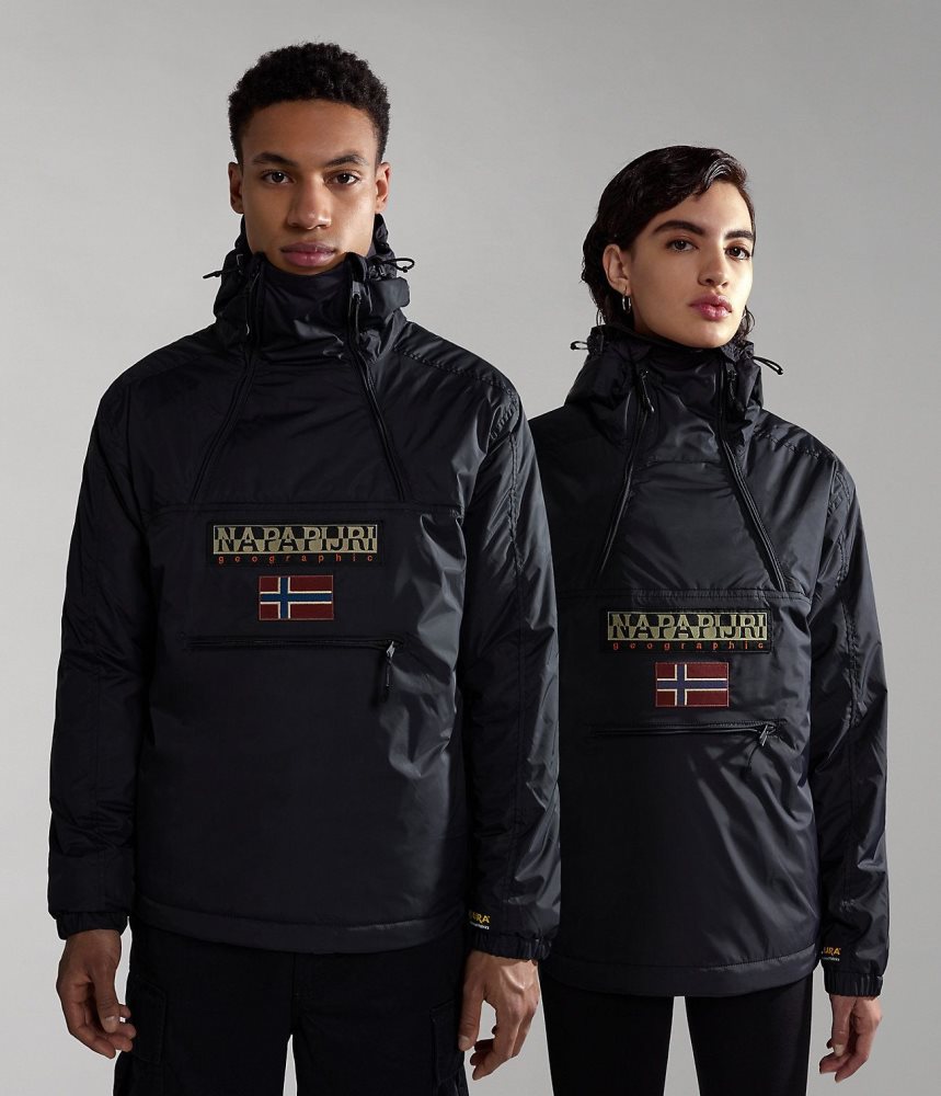 Napapijri Northfarer Winter Anorak Jacket Anoraks Heren Zwart | ZBSNAVO-28
