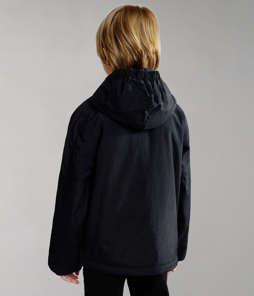 Napapijri Northfarer Winter Anorak Jacket (4-16 YEARS) Anoraks Kinderen Zwart | FDNVRYZ-48