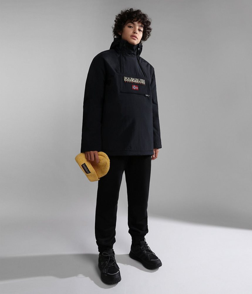 Napapijri Northfarer Winter Anorak Jacket (4-16 YEARS) Anoraks Kinderen Zwart | FDNVRYZ-48