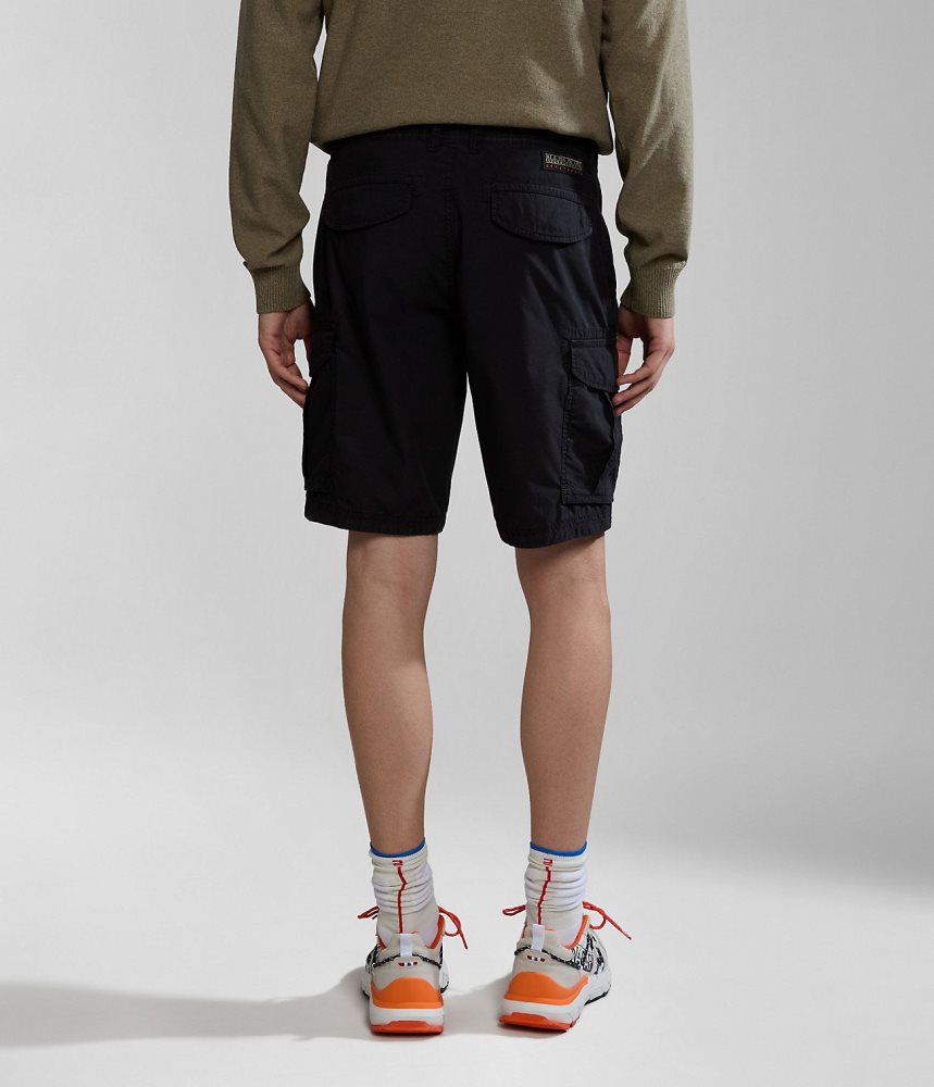 Napapijri Noto Bermuda Shorts Korte Broek Heren Zwart | XWYAZLF-58