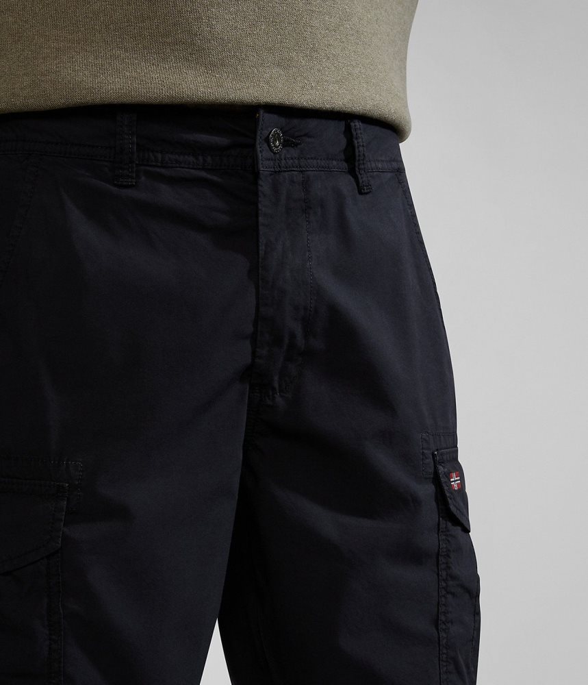 Napapijri Noto Bermuda Shorts Korte Broek Heren Zwart | XWYAZLF-58