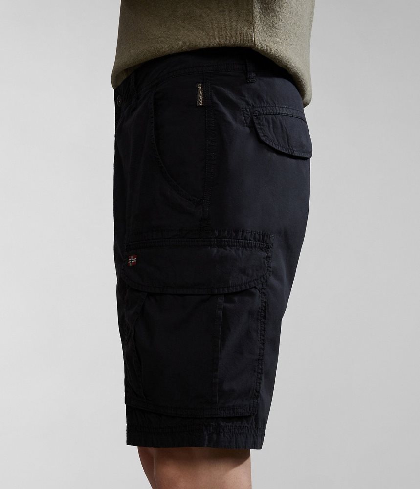 Napapijri Noto Bermuda Shorts Korte Broek Heren Zwart | XWYAZLF-58