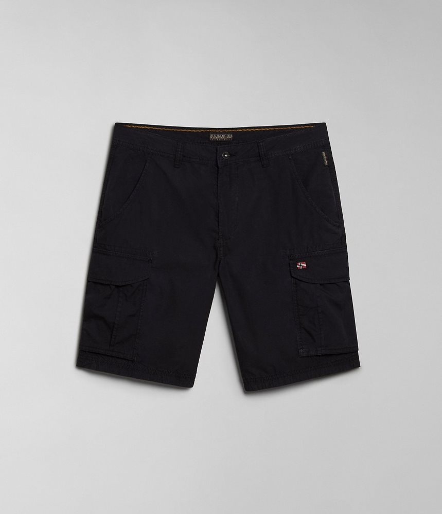 Napapijri Noto Bermuda Shorts Korte Broek Heren Zwart | XWYAZLF-58