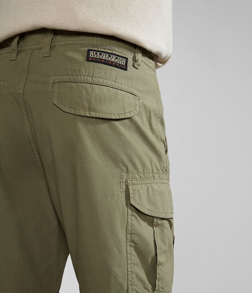 Napapijri Noto Bermuda Shorts Korte Broek Heren Groen | KEFWMLG-68