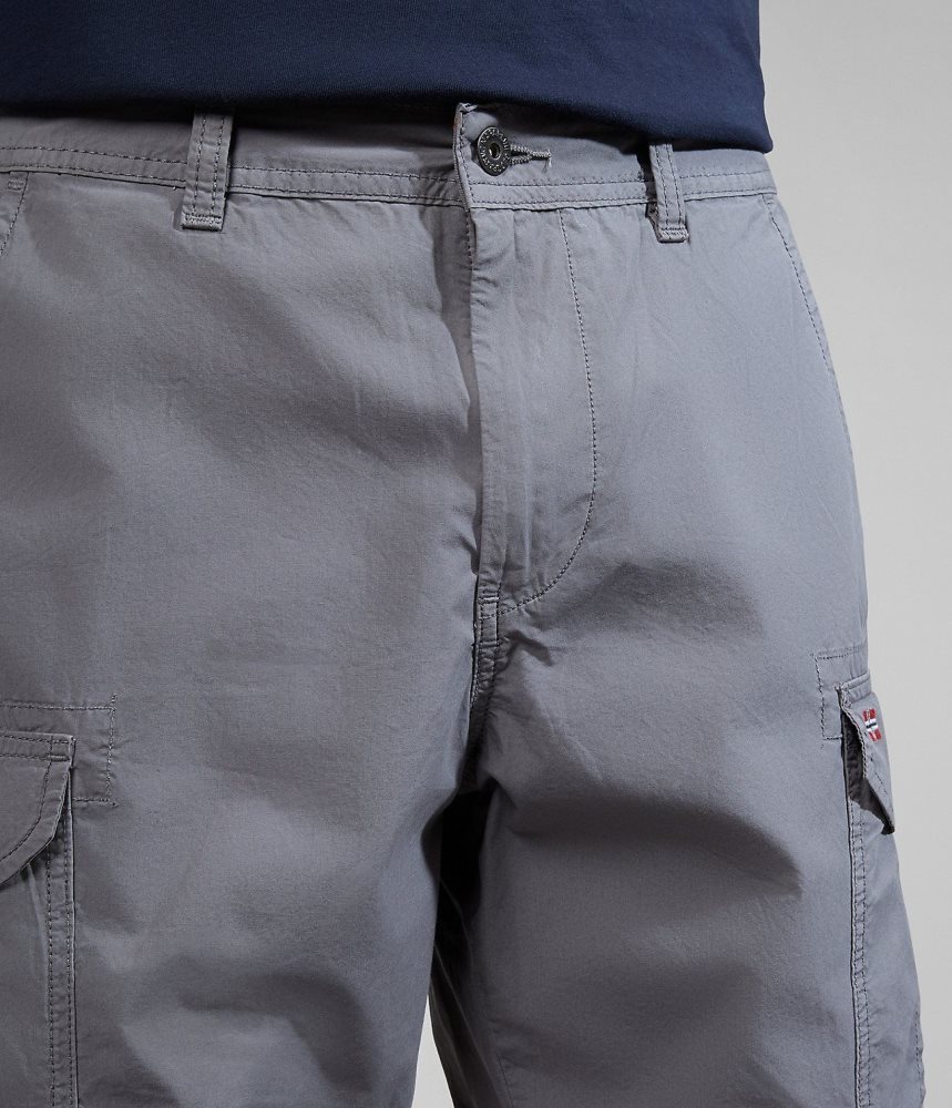 Napapijri Noto Bermuda Shorts Korte Broek Heren Grijs | ISHGRPO-90