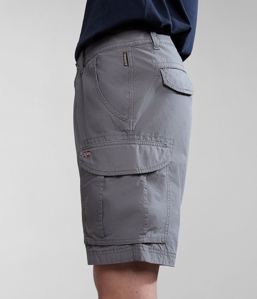 Napapijri Noto Bermuda Shorts Korte Broek Heren Grijs | ISHGRPO-90