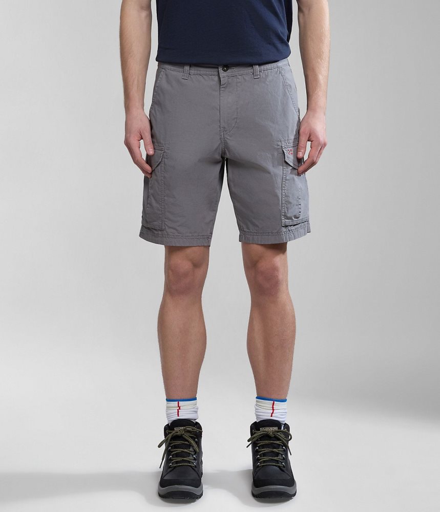 Napapijri Noto Bermuda Shorts Korte Broek Heren Grijs | ISHGRPO-90