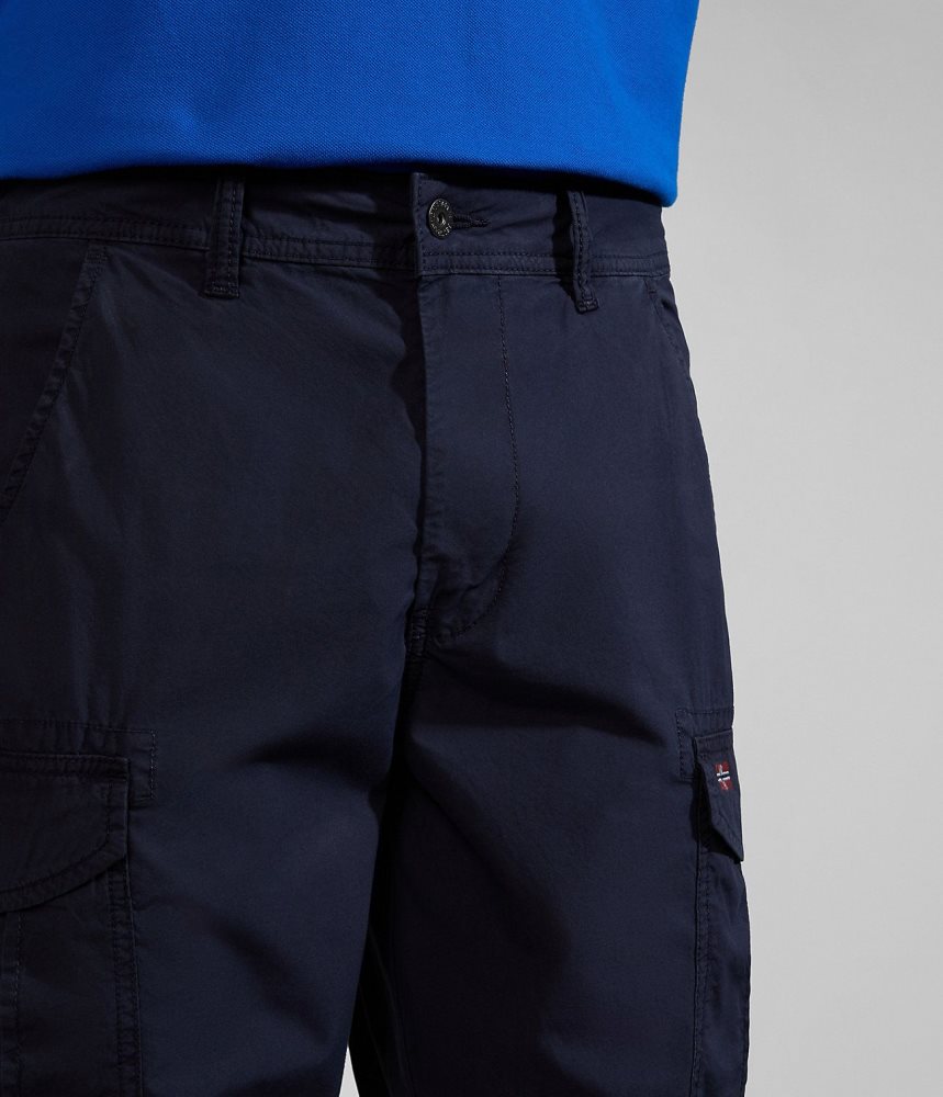 Napapijri Noto Bermuda Shorts Korte Broek Heren Donkerblauw | HNZSMKF-20