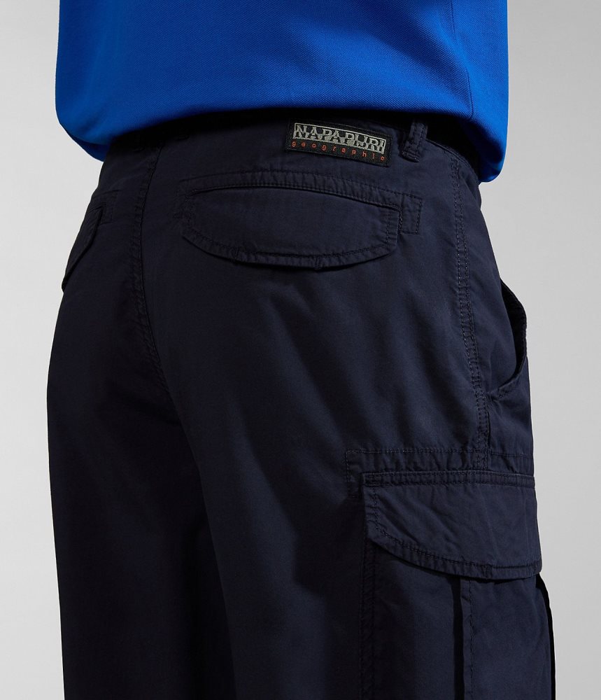Napapijri Noto Bermuda Shorts Korte Broek Heren Donkerblauw | HNZSMKF-20