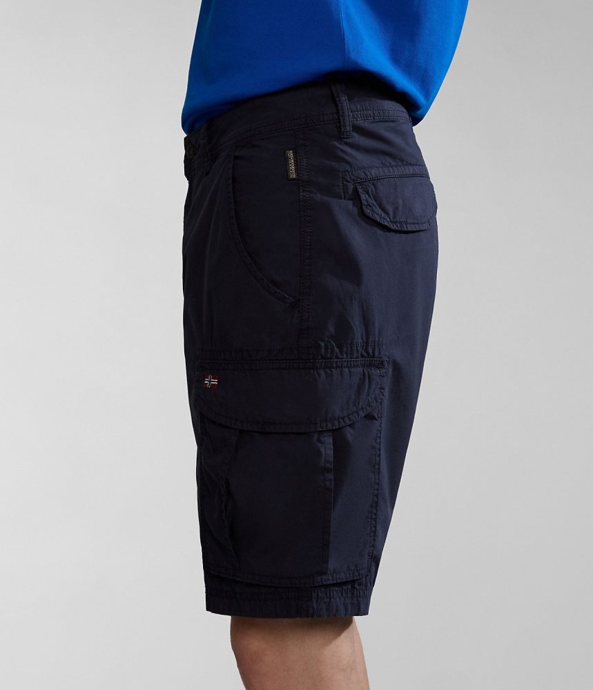 Napapijri Noto Bermuda Shorts Korte Broek Heren Donkerblauw | HNZSMKF-20