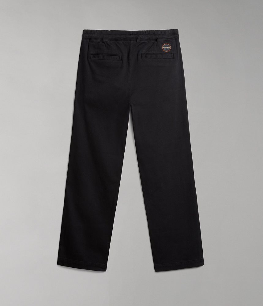 Napapijri Olette Trousers Joggingbroek Dames Zwart | KEXMYCL-09