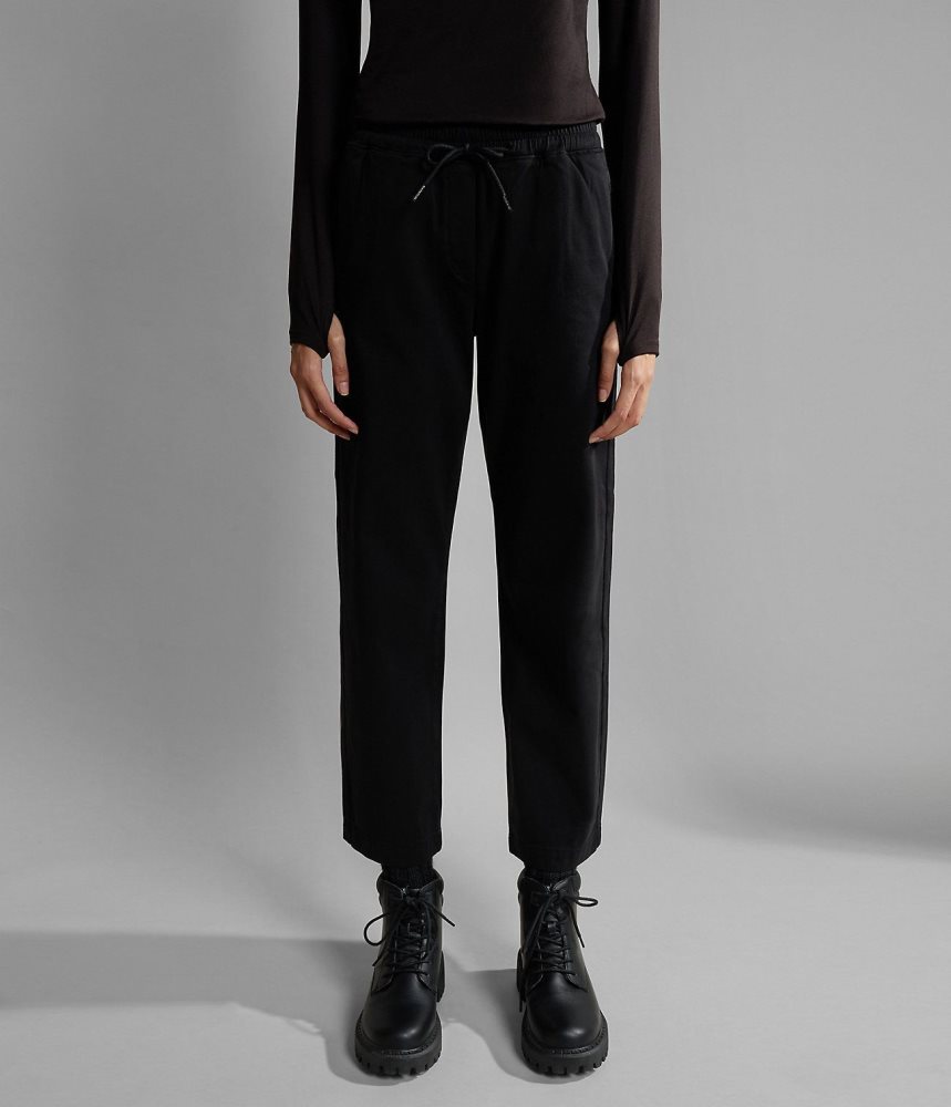 Napapijri Olette Trousers Joggingbroek Dames Zwart | KEXMYCL-09