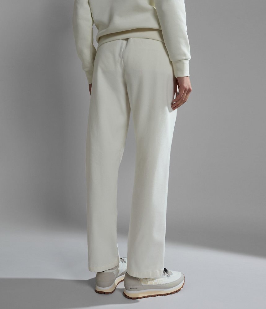 Napapijri Olette Trousers Joggingbroek Dames Wit | DLIBMJQ-17