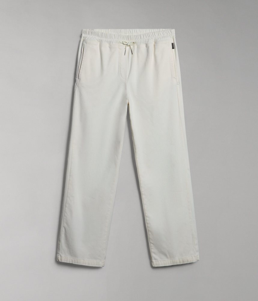 Napapijri Olette Trousers Joggingbroek Dames Wit | DLIBMJQ-17