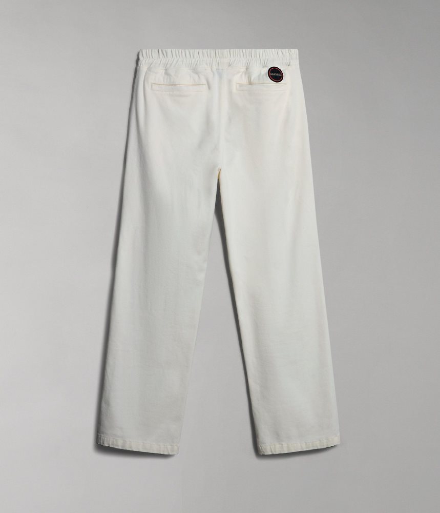 Napapijri Olette Trousers Joggingbroek Dames Wit | DLIBMJQ-17