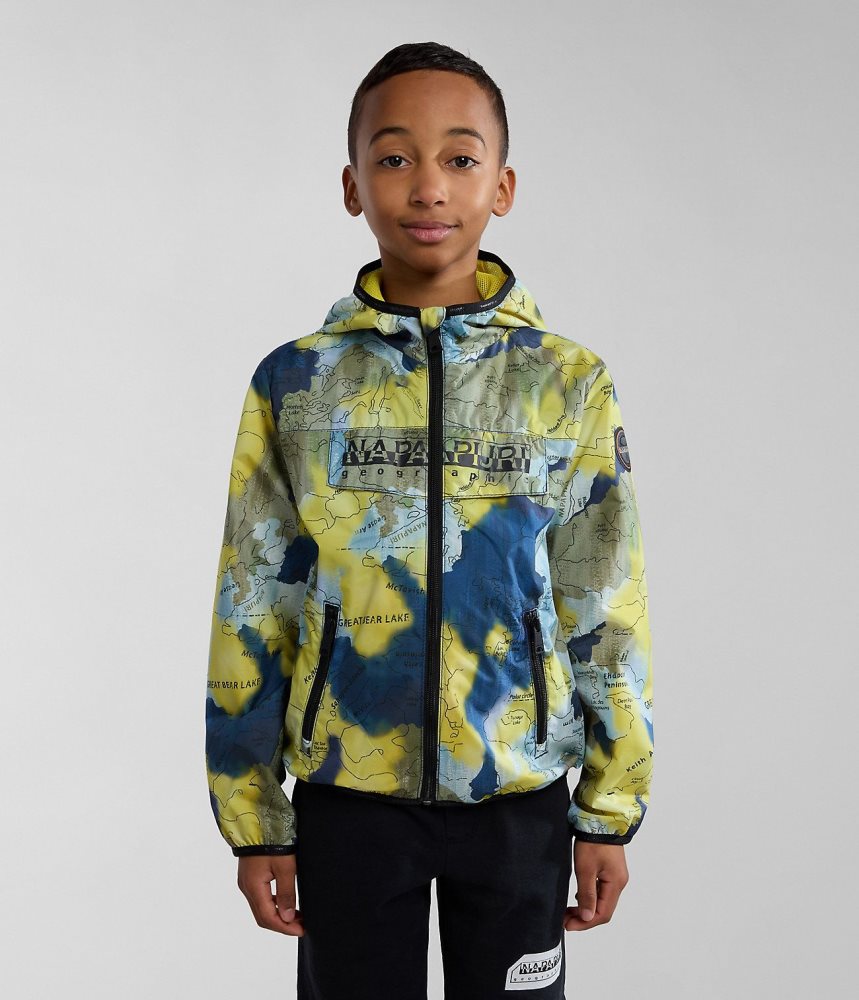 Napapijri Ontario Short Jacket (4-16 YEARS) Windjak Kinderen Multicolour | EZHSBIL-49