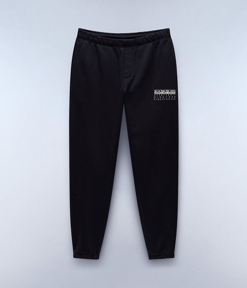 Napapijri Premium Joggers Joggingbroek Heren Zwart | GPIWMEH-10