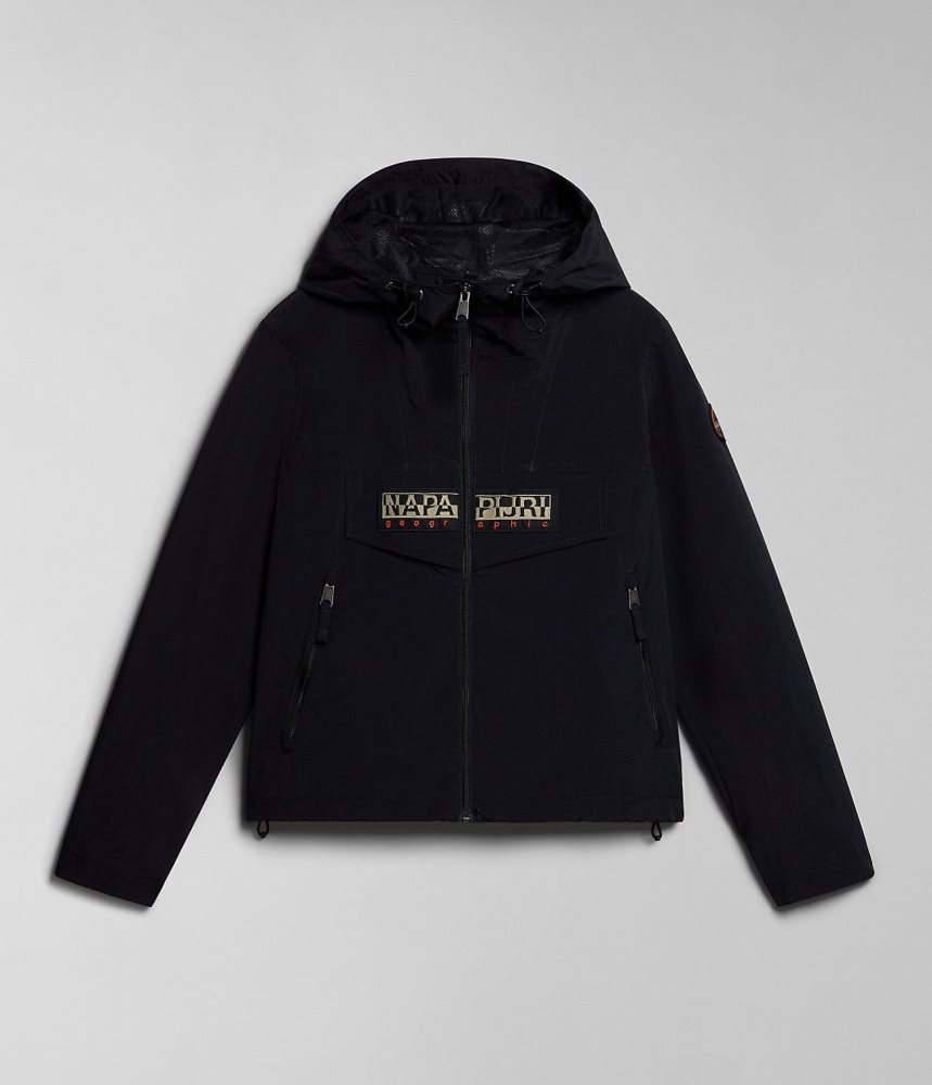 Napapijri Rainforest Open Summer Jacket Windjak Dames Zwart | BNHRICU-08