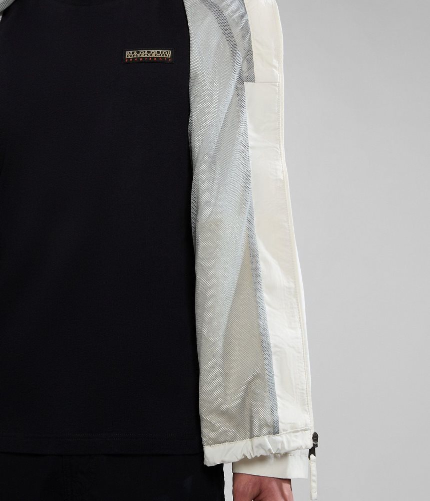 Napapijri Rainforest Open Summer Jacket Regenjassen Heren Wit | ZYNHPXE-69
