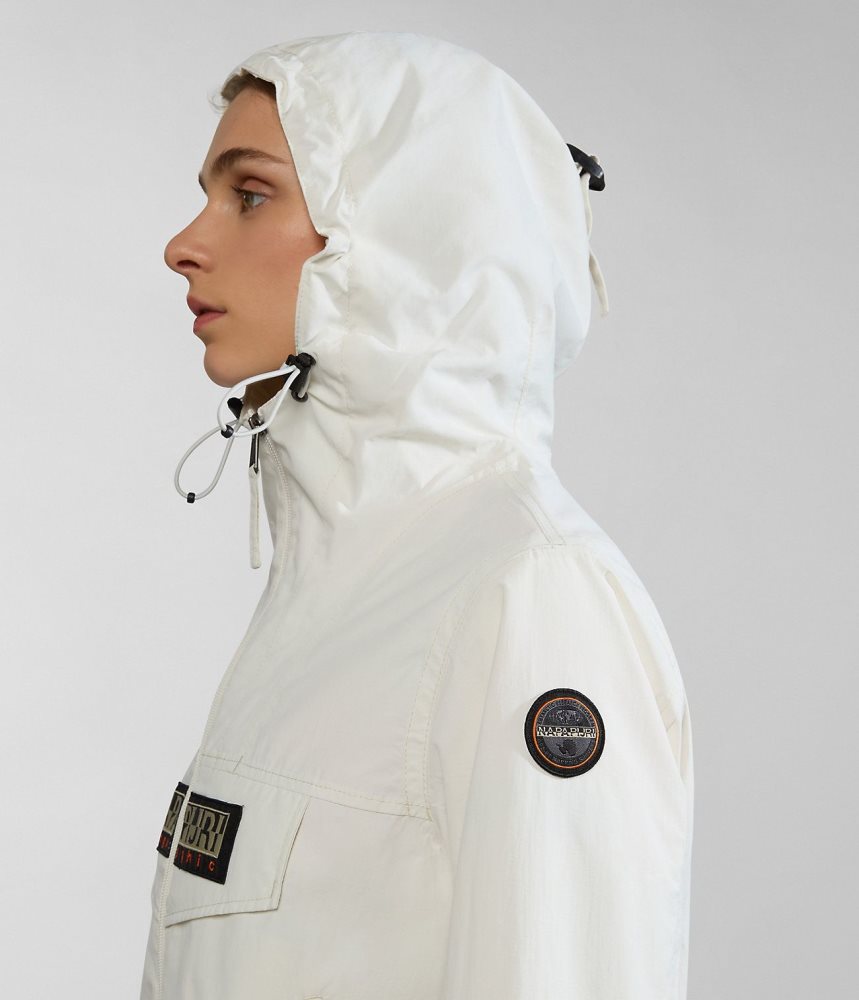 Napapijri Rainforest Open Summer Jacket Windjak Dames Wit | EDPMTXH-35