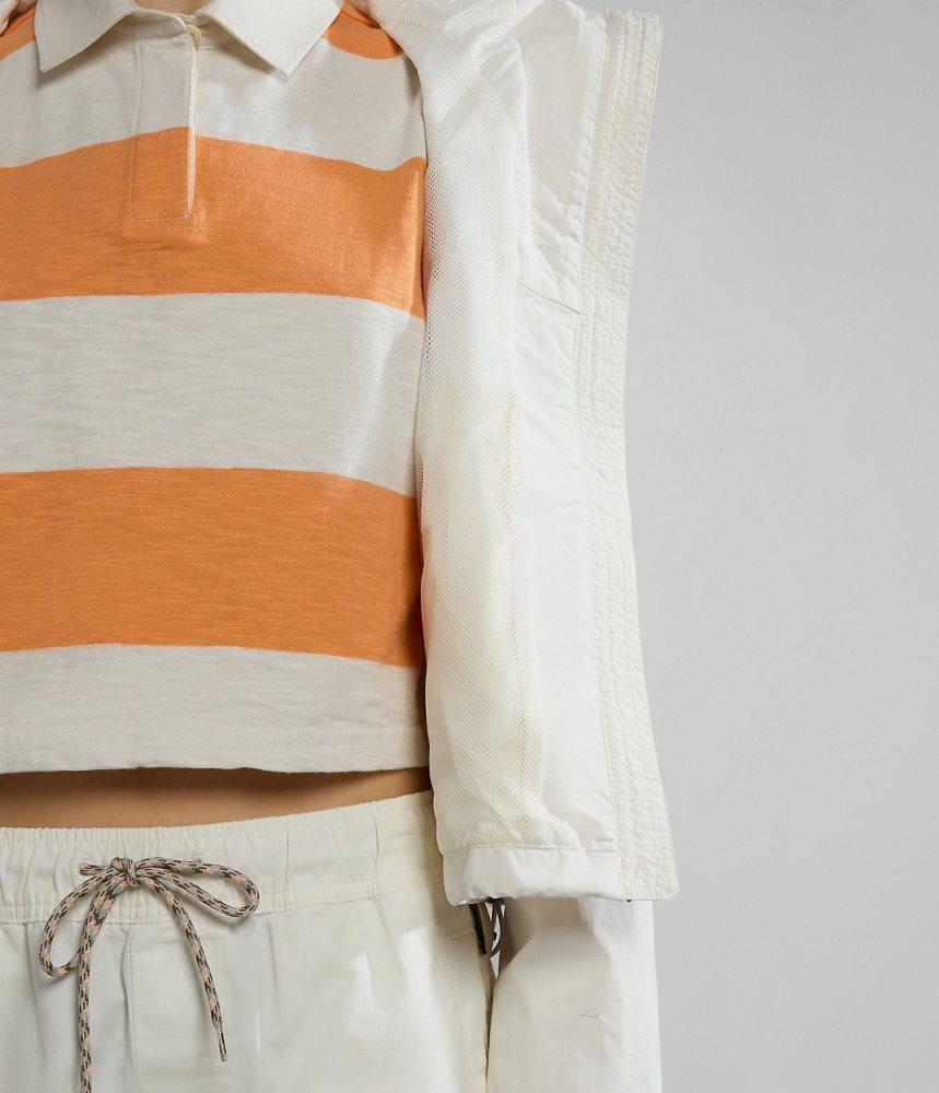 Napapijri Rainforest Open Summer Jacket Windjak Dames Wit | EDPMTXH-35