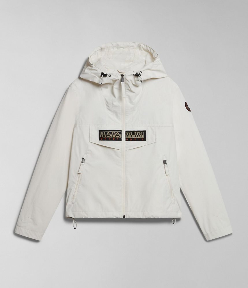 Napapijri Rainforest Open Summer Jacket Windjak Dames Wit | EDPMTXH-35