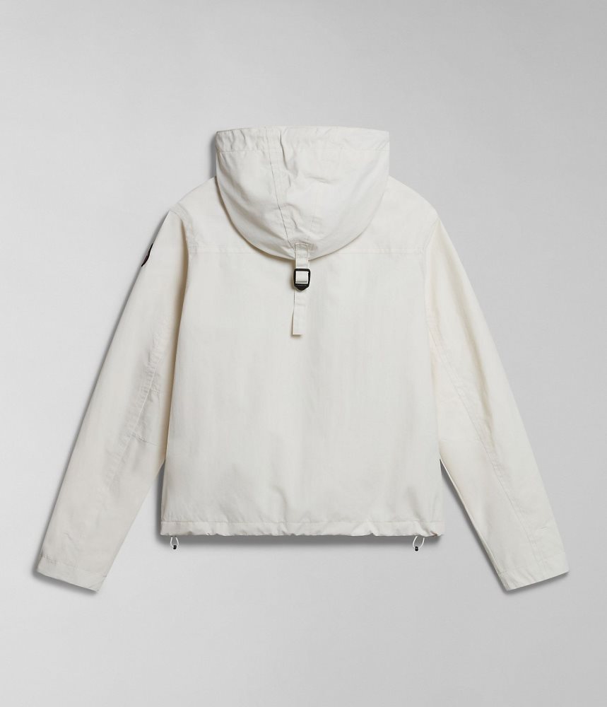 Napapijri Rainforest Open Summer Jacket Windjak Dames Wit | EDPMTXH-35