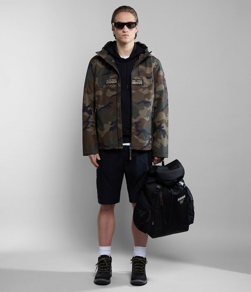 Napapijri Rainforest Open Summer Print Jacket Regenjassen Heren Multicolour | MCFLXQK-61