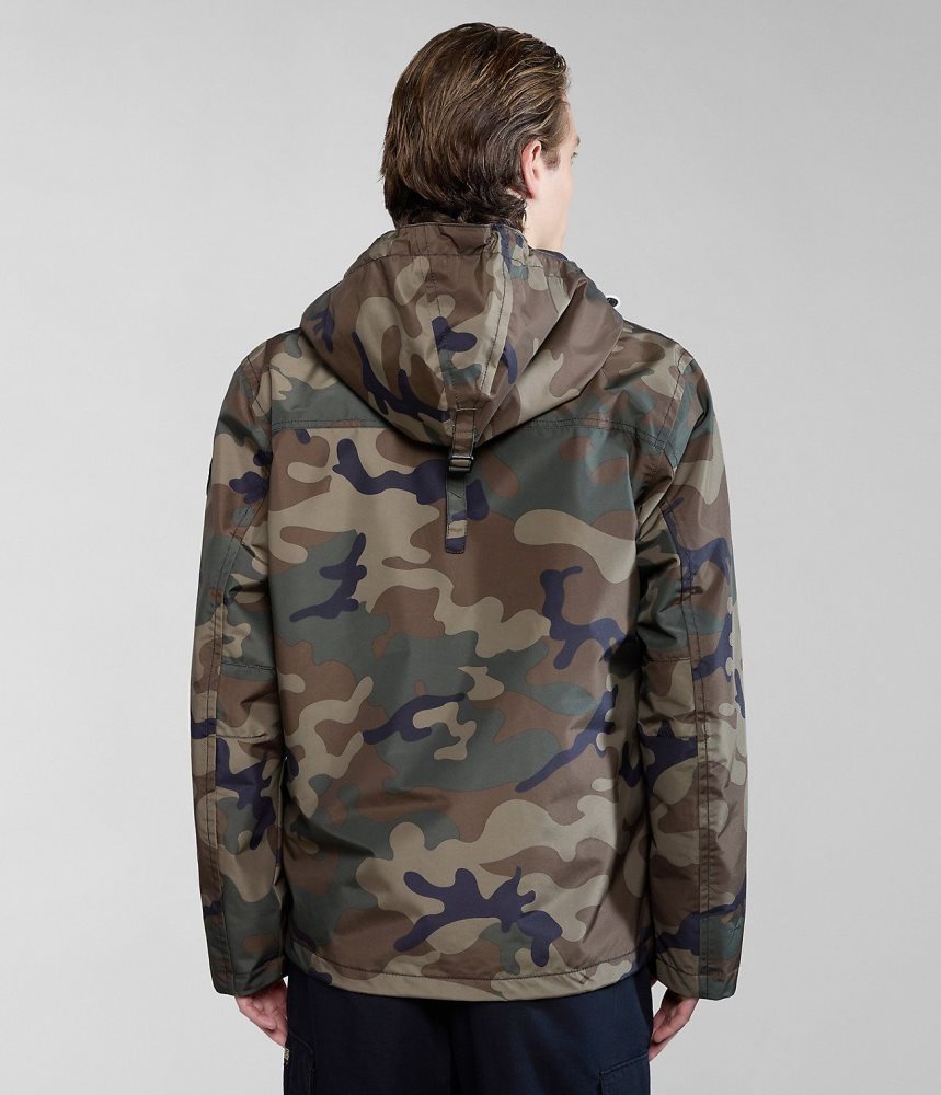 Napapijri Rainforest Open Summer Print Jacket Regenjassen Heren Multicolour | MCFLXQK-61