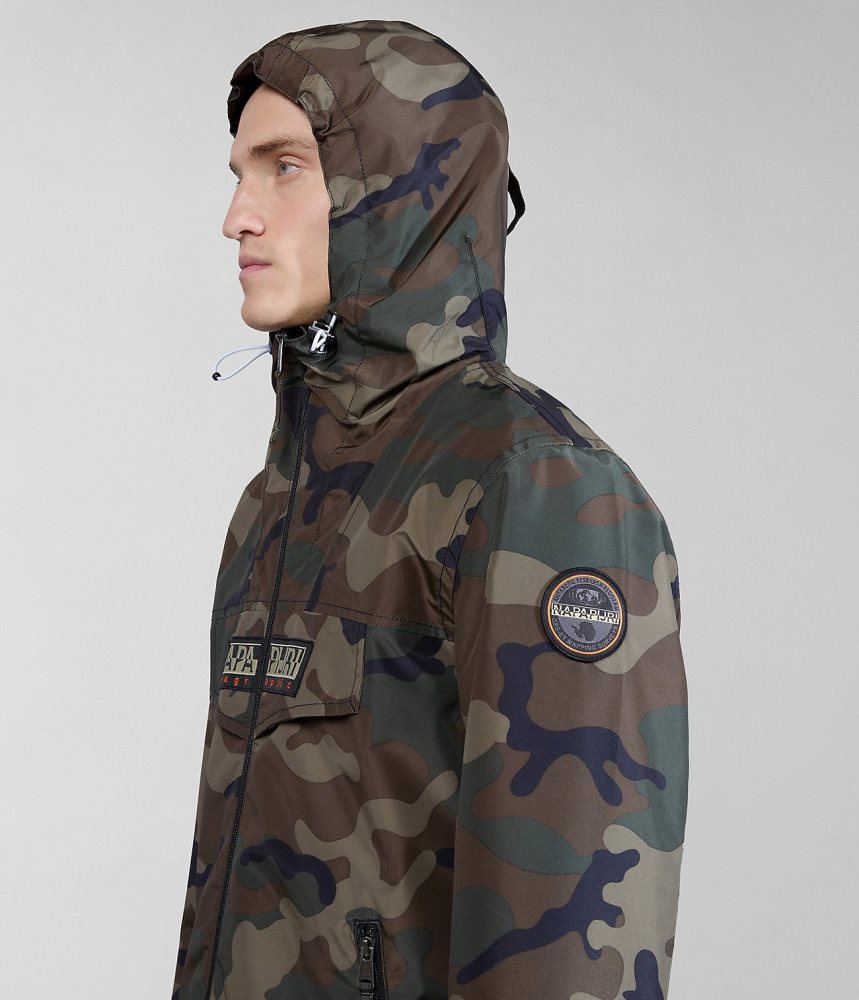 Napapijri Rainforest Open Summer Print Jacket Regenjassen Heren Multicolour | MCFLXQK-61