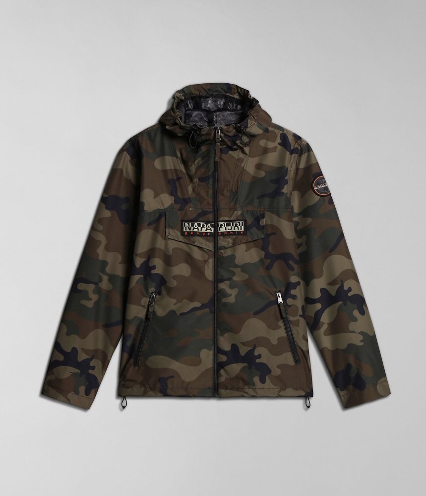 Napapijri Rainforest Open Summer Print Jacket Regenjassen Heren Multicolour | MCFLXQK-61