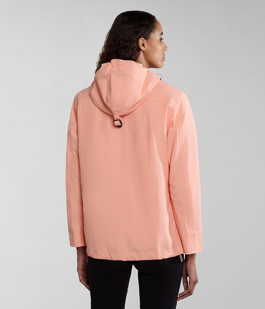 Napapijri Rainforest Pocket Summer Anorak Jacket Windjak Dames Roze | BCVAQKY-04